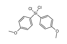 bis(4-methoxyphenyl)dichlorosilane结构式
