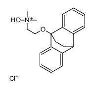 Ethylamine, 2-(9,10-ethanoanthracen-9(10H)-yloxy)-N,N-dimethyl-, N-oxide, hydrochloride Structure