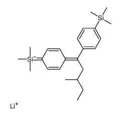 lithium,trimethyl-[4-[3-methyl-1-(4-trimethylsilylphenyl)pentyl]phenyl]silane结构式