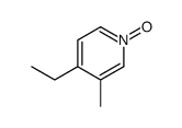 4-ethyl-3-methyl-1-oxidopyridin-1-ium结构式