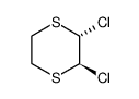 trans-2,3-Dichlor-1,4-dithian Structure