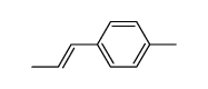 (E)-1-(4-Methylphenyl)propene Structure