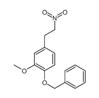 2-methoxy-4-(2-nitroethyl)-1-phenylmethoxybenzene Structure