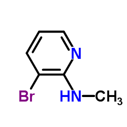 3-溴-N-甲基吡啶-2-胺结构式