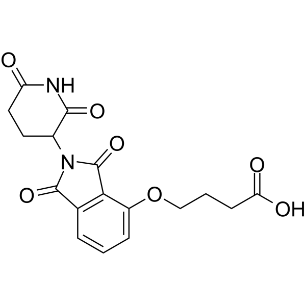 Thalidomide-O-C3-acid结构式
