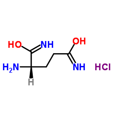 L-谷氨酰胺盐酸盐结构式