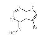 7H-Pyrrolo[2,3-d]pyrimidin-4-amine,5-bromo-N-hydroxy- structure
