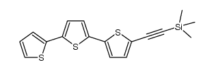 5-(trimethylsilylethynyl)-2,2':5',2''-terthiophene Structure