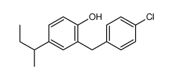 4-butan-2-yl-2-[(4-chlorophenyl)methyl]phenol结构式