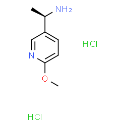 (R)-1-(6-甲氧基吡啶-3-基)乙胺二盐酸盐结构式