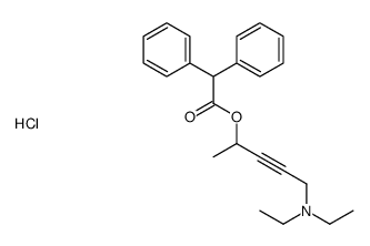 5-(diethylamino)pent-3-yn-2-yl 2,2-diphenylacetate,hydrochloride Structure