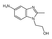 (9ci)-5-氨基-2-甲基-1H-苯并咪唑-1-乙醇结构式