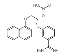 dihydroxy-oxo-azanium; 3-(2-naphthalen-1-yloxyethoxy)benzenecarboximidamide结构式