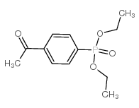 (4-乙酰基苯基)-磷酸二乙酯结构式