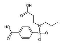4-[2-carboxyethyl(propyl)sulfamoyl]benzoic acid Structure