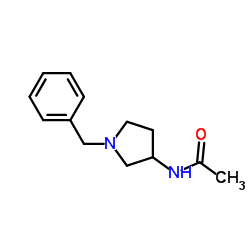 1-苄基-3-乙酰胺基吡咯烷结构式