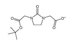 2-[3-[2-[(2-methylpropan-2-yl)oxy]-2-oxoethyl]-2-oxoimidazolidin-1-yl]acetate结构式
