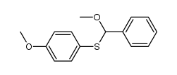 α-((4-methoxyphenyl)thio)benzyl methyl ether结构式