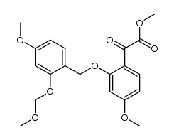 methyl 2-(2-methoxymethoxy-4-methoxybenzyloxy)-4-methoxy-phenylglyoxylate Structure