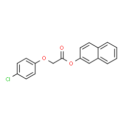 2-naphthyl (4-chlorophenoxy)acetate结构式