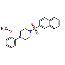 1-(2-Methoxyphenyl)-4-(2-naphthylsulfonyl)piperazine结构式