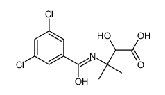 3-[(3,5-dichlorobenzoyl)amino]-2-hydroxy-3-methylbutanoic acid结构式