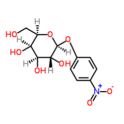 对硝基苯基-β-D-吡喃半乳糖苷结构式