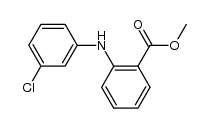 N-(3-chlorophenyl)anthranilic acid methyl ester结构式