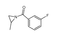 1-(3-fluorobenzoyl)-2-methylaziridine结构式