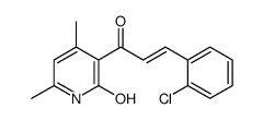 3-[3-(2-chlorophenyl)prop-2-enoyl]-4,6-dimethyl-1H-pyridin-2-one结构式