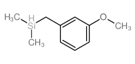 (3-methoxyphenyl)methyl-dimethyl-silicon Structure