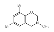 2H-1,3-Benzoxazine,6,8-dibromo-3,4-dihydro-3-methyl-结构式