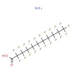 ammonium octadecafluoro-9-(trifluoromethyl)decanoate structure