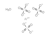 aluminum(+3) cation trisulfate hydrate Structure