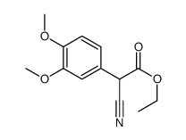 2-氰基-2-(3,4-二甲氧基苯基)乙酸乙酯结构式