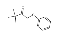 t-butyl phenylthiomethyl ketone结构式