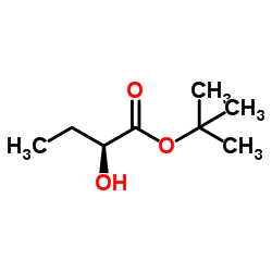 (S)-2-羟基丁酸(-)-叔丁酯结构式