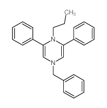4-benzyl-2,6-diphenyl-1-propyl-pyrazine结构式