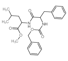 L-Leucine, N-[N-[(phenylmethoxy)carbonyl]-L-phenylalanyl]-, methyl ester结构式
