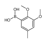 (2,3-二甲氧基-5-甲基苯基)硼酸结构式
