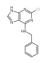 N-苄基-2-氯-9H-嘌呤-6-胺结构式