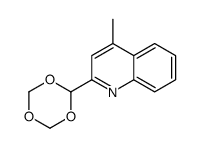 4-methyl-2-(1,3,5-trioxan-2-yl)quinoline Structure