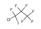 1-chloro-1,2,2,3,3,3-hexafluoro-1-iodo-propane结构式