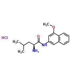 L-白氨酰-4-甲氧基-β-萘胺盐酸盐结构式