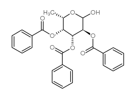 2,3,4-三-O-苯甲酰基-L-吡喃岩藻糖结构式