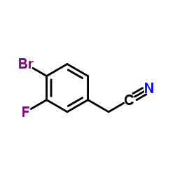 3-氟-4-溴苯乙腈结构式