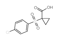 1-[(4-CHLOROPHENYL)SULFONYL]CYCLOPROPANECARBOXYLIC ACID Structure