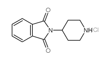 4-哌啶基邻苯二甲酰亚胺盐酸盐结构式