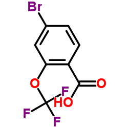 4-溴-2-三氟甲氧基苯甲酸结构式