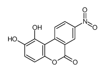 1,2-dihydroxy-8-nitrobenzo[c]chromen-6-one结构式